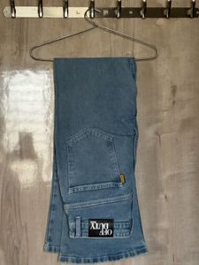 Baby Blue Bootcut Flare Jeans- 28