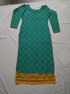Green Printed Kurti