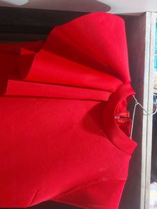 Beautiful Red Party Wear Dress.