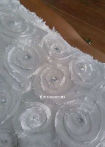 Flower Detail White Dress