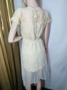 Elegant Lace T-Shirt Dress