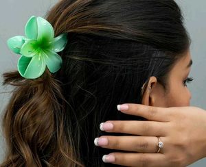 Plumeria Flower Claw Clip (1 Card)