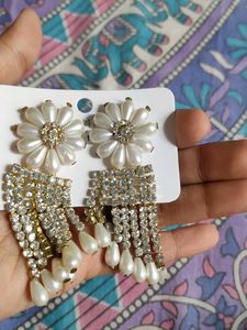 Pearl Flower Earrings