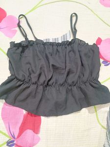 Black Crop Top