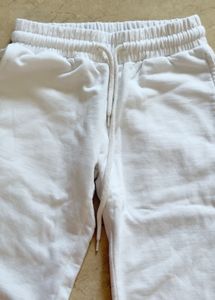 White Wide Leg Sweatpants