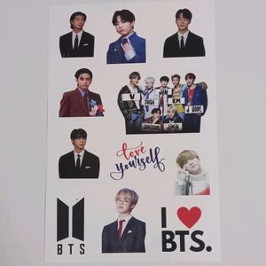 BTS Sticker Sheet