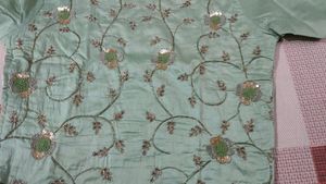 Crop Top 3 Pcs Set Silk Fabric