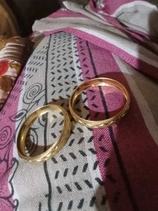 Elegant Gold-toned Bangles