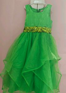 Wish Little Green Net Maxi Dress Size 4-5 Year