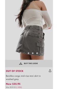 Bershka cargo miniskirt
