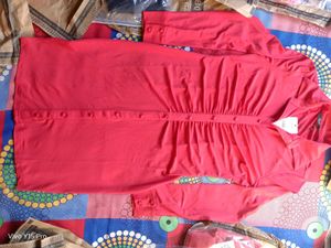 Chic Red Shirt Dress