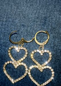 Silver Heart Earings