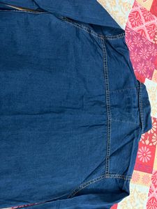 Denim Men&#39;s Blue Shirt With Detailing