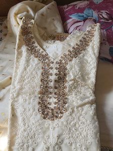 Party Wear Very Beautiful Kurta Palazzo Dupatta
