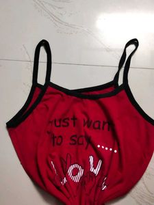 Red Coloured Slip