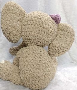 Crochet Elephant Soft Toy 🐘💖