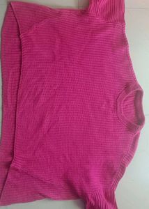 Pink Knit Pullover