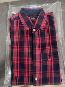 Red &amp; Blue Plaid Button-Down Shirt