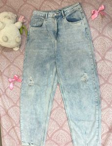 Acid Wash Denim Jeans