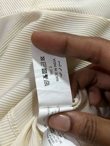 Studiofit Cream Polo T-Shirt