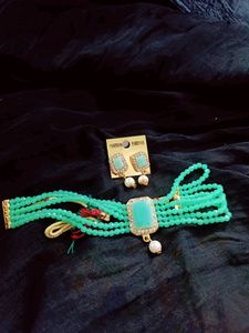 Combo Of 2 Choker Set , 5 Rubber... Colours Avail