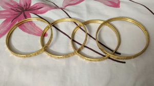 4 golden bangles