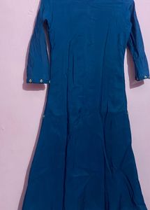 Teal Embroidered Kurti