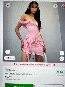 Ruffled Pink Skirt