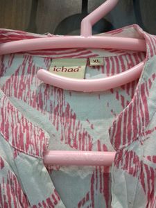Floral Print Button-Up Tunic