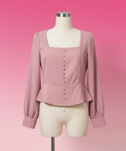 Pink Peplum Top