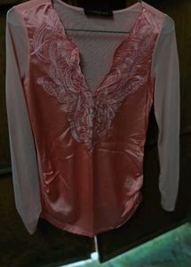 Linda Lea Pink Embellished Top