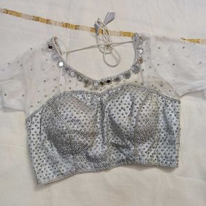 🤍 Silver Passed Blouse🤍