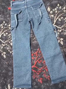 Cargo Style Jeans denim