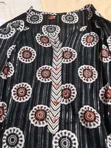 Black &amp; White Print Dress