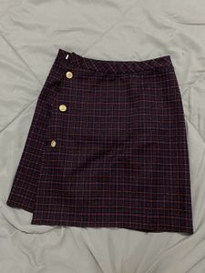 Plaid mini skirt