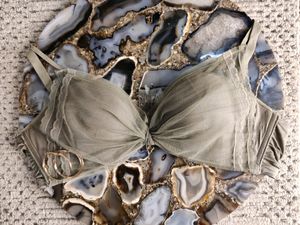 Sage Green Butterfly Bra