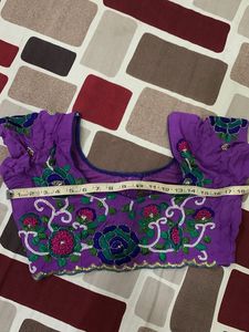 Embroidered Purple saree
