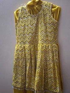 Embroidered Yellow Dress