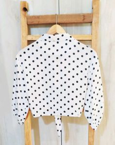 Offwhite Polica Design Crop Shirt Size-28-30- S