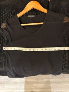 Stylish Black  Mesh Top