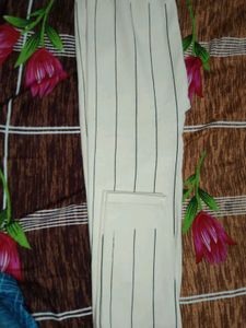 Striped High-Waisted Pants