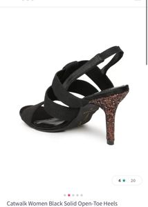 Black H&amp;M Dress With Catwalk Heels
