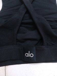 alo Yoga Black Bra Top