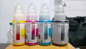 Canon G3012 Printer Geniune Ink Bottles Half Left
