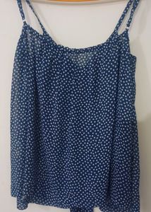 Blue Strappy Top