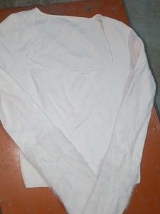 White Long Sleeve Top