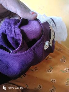 Purple Dress with Silver Embellishments