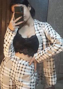 Checked Jacket And Trousers