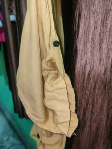 Yellow Button-Down Top