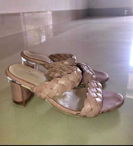 Braided Strap Heel Sandals